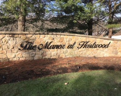 outdoor carved and sandblasted signage